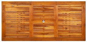 Mesa de jantar p/ jardim (120-170)x80x75 cm acácia maciça