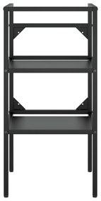 Estrutura p/ lavatório casa de banho ferro 40x38x83 cm preto