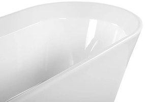 Banheira autónoma em acrílico branco 170 x 80 cm OVALLE Beliani