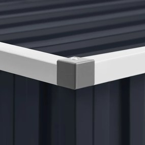 Abrigo de jardim 195x198x159 cm aço galvanizado antracite