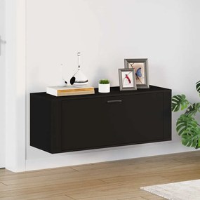 Sapateira de parede 100x35x38 cm derivados de madeira preto