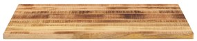 Tampo de mesa retangular 90x80x2,5 cm mangueira áspera maciça