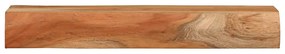 Prateleiras parede 2 pcs 60x17x8 cm madeira de acácia maciça