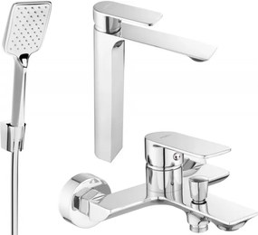 Mexen Alexa R62 conjunto de banheira, cromado - 71213R62-00