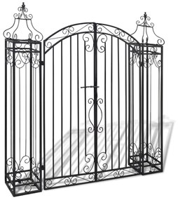 vidaXL Portão de jardim ornamental 122x20,5x134 cm ferro forjado