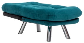 Sofá-Cama de 1 Lugar Misa – Verde Petróleo – 52x70x40 cm