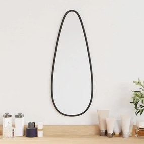 vidaXL Espelho de parede 50x20 cm preto