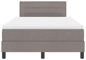 Cama Box Springer com Colchão Taupe 120x190 cm em Tecido