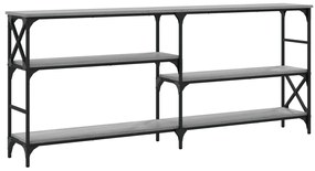 Mesa consola 180x29x76,5 cm derivados madeira cinzento sonoma