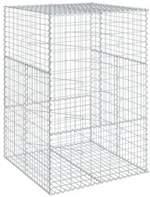Cesto gabião com cobertura 100x100x150 cm ferro galvanizado