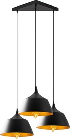 Candeeiro de Teto Dodo – Preto – 52 x 52 cm
