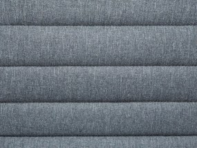 Conjunto de 2 bancos de bar em tecido cinzento LUCERNE Beliani