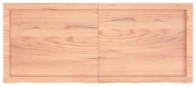 Prateleira de parede 120x50x(2-4) cm carvalho tratado castanho