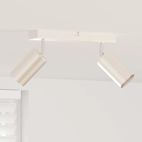 vidaXL Spotlight de Teto 2 Vias Ajustável Níquel Escovado GU10