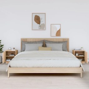 Mesas de cabeceira 2 pcs 40x34x45 cm madeira de pinho maciça