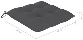 Cadeiras de exterior dobráveis 8pcs c/ almofadões acácia maciça