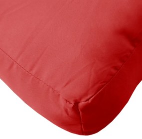 Almofadões de paletes 2 pcs tecido vermelho