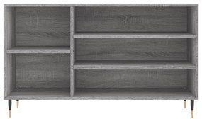 Sapateira 102x36x60 cm derivados de madeira cinzento sonoma