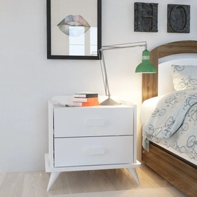 Mesa de Cabeceira Andaz – Branco – 60x58,6x42,1 cm