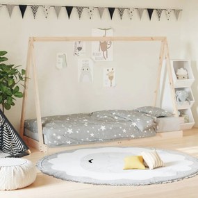 vidaXL Estrutura de cama infantil 80x200 cm madeira de pinho maciça