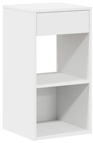 Mesas de cabeceira com gaveta 2 pcs 35x34x66,5 cm branco