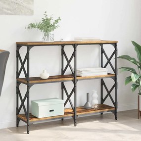 vidaXL Aparador Madeira antiga 100 x 28 x 80,5 cm Madeira processada