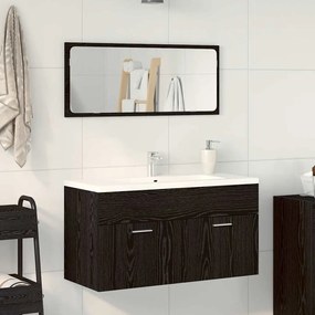 vidaXL Conjunto de Móveis de Banheiro com gaveta 2 pcs Carvalho Preto