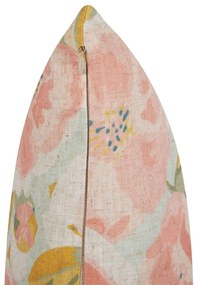 Conjunto de 2 almofadas decorativas com padrão floral rosa e azul 45 x 45 cm ZAHRIYE Beliani