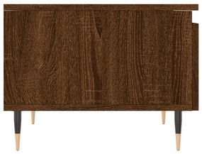 Mesas centro 2 pcs 50x46x35 cm deriv. madeira carvalho castanho