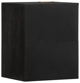 Armário suspenso p/ WC 38x33x48 cm derivados de madeira preto