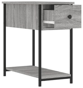 Mesas de cabeceira 2 pcs derivados madeira sonoma cinza