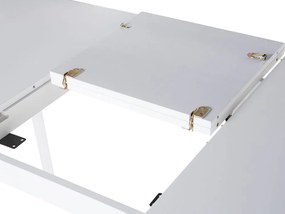 Mesa de jantar branca extensível 150/195 x 90 cm SANFORD Beliani