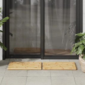 Tapetes de casa de banho 2 pcs 50x35 cm bambu