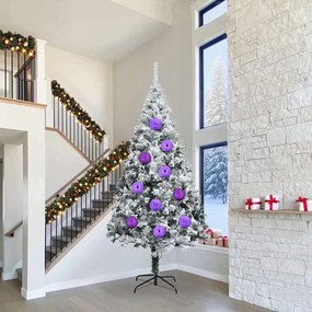 vidaXL Conjunto de Bolas de Natal XXL 4 pcs Lilás Plástico