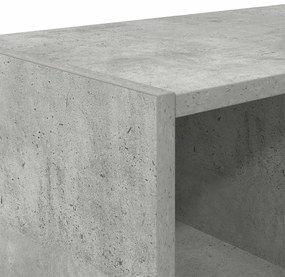 Sapateira empilháveis 89,5x30x40 cm cinzento cimento