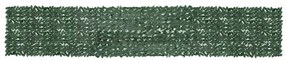 Tela de varanda com folhas verde-escuras 600x100 cm