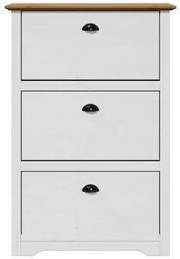 Sapateira BODO 80x35x118 cm branco e castanho