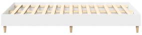 Estrutura de cama sem colchão 140x190 cm branco