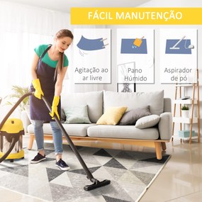 HOMCOM Tapete de Sala de Estar Moderno 230x160cm Tapete Geométrico com Base Antiderrapante para Dormitório Escritório Estúdio Multicor