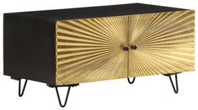 Mesa de centro 90x50x45 cm madeira de mangueira maciça