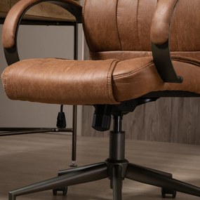 Cadeira Camel Giratória com Altura e Encosto Ajustável - Design Retro
