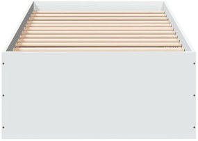 Estrutura de cama 90x200 cm derivados de madeira branco