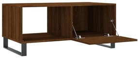 Mesa de Centro Portucale de 90cm - Nogueira - Design Moderno