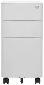 Arquivador móvel aço 30x45x59 cm cinzento-claro