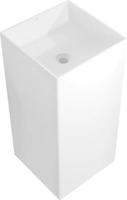 Mexen Xola-1 lavabo de chão de conglomerado 40 x 40 cm, branco mate - 26594000