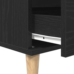 Sideboard vidaXL Preto Carvalho 60x35x70 cm em Madeira Derivada