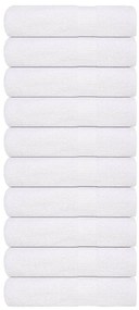 vidaXL Toalhas de banho FROGN 10 pcs 70x140 cm 360 g/m² branco