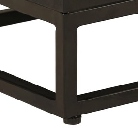 Móvel de TV 110x30x40 cm mangueira maciça e ferro preto