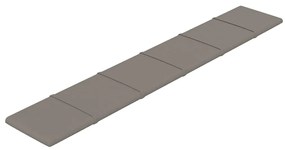 Painel de parede 12 pcs 90x15 cm veludo 1,62 m² cor cinza-claro