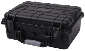 Caixa de equipamento protetora 40,6x33x17,4 cm preto